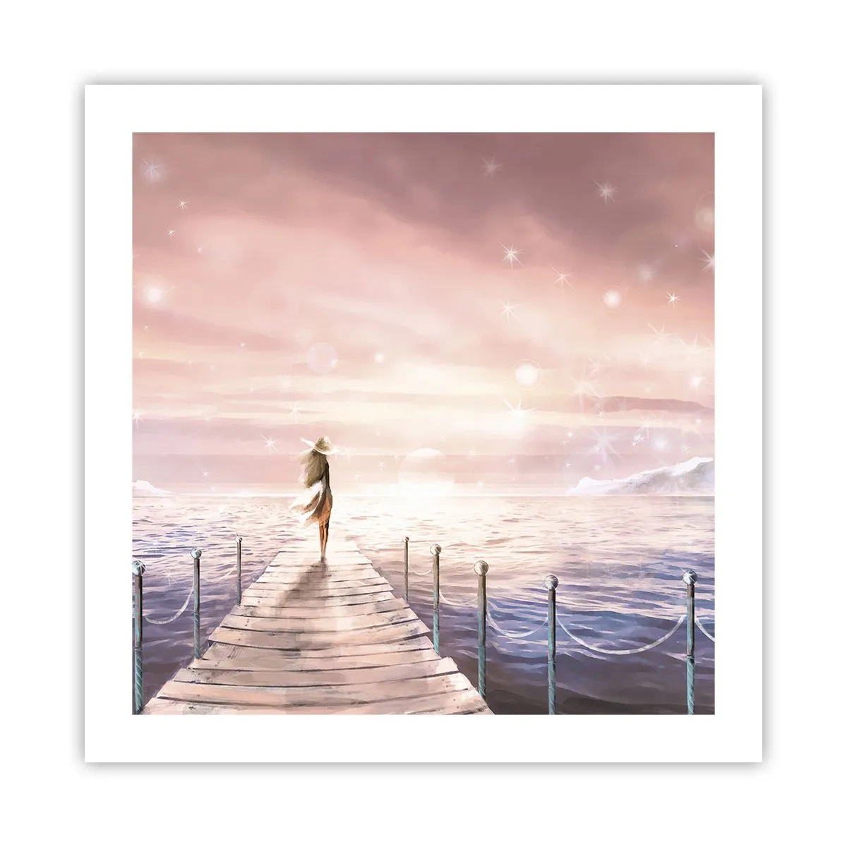 Plakat - I lyset af en drøm - 50x50 cm