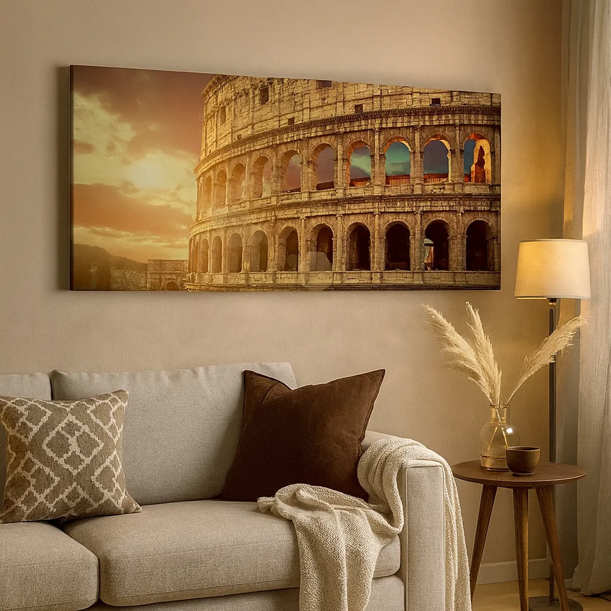 Lærredstryk - Billede på lærred - Kolossalt indtryk - 30x30 cm