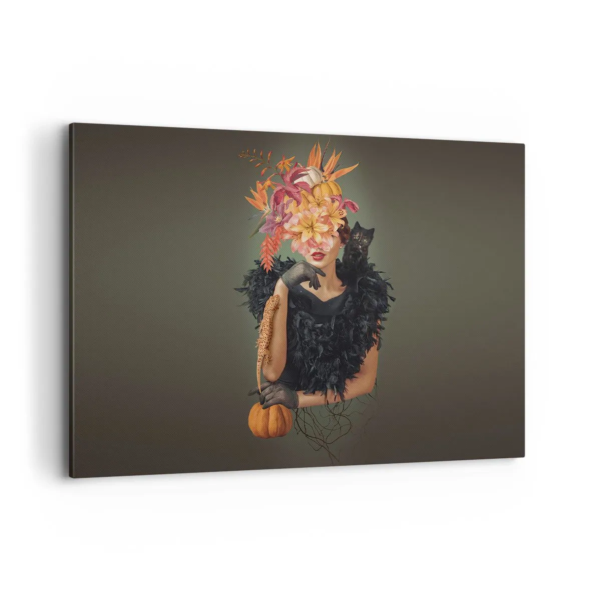 Lærredstryk - Billede på lærred - Heksens fortryllelse - 100x70 cm