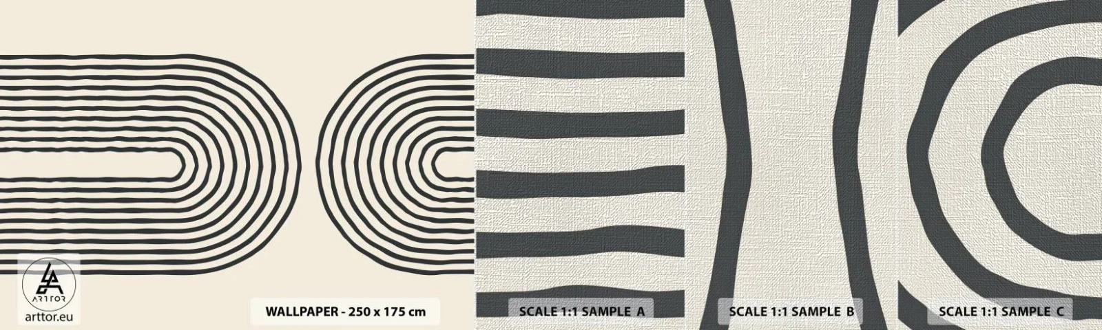 Prøve Fototapet Premium Canvas - Kommer snart... - Abstraktion, Grafik, Stykke - 100x30 cm