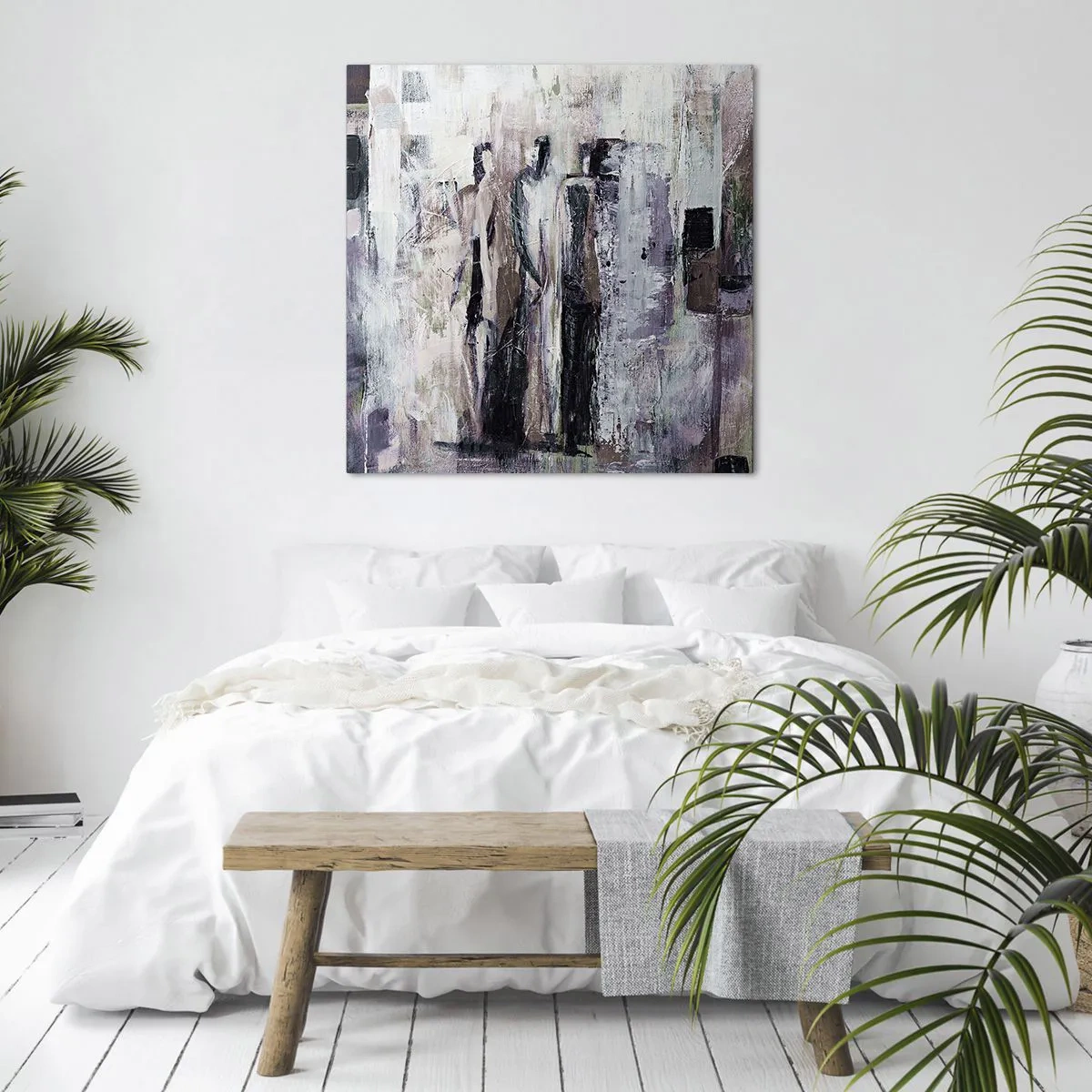 Lærredstryk - Billede på lærred - De mystiske tre - 70x70 cm