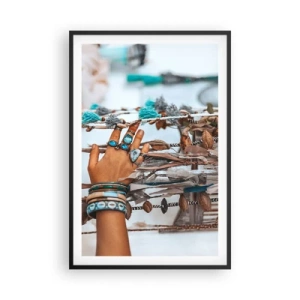 Plakat i sort ramme - Lokale skatte - 61x91 cm