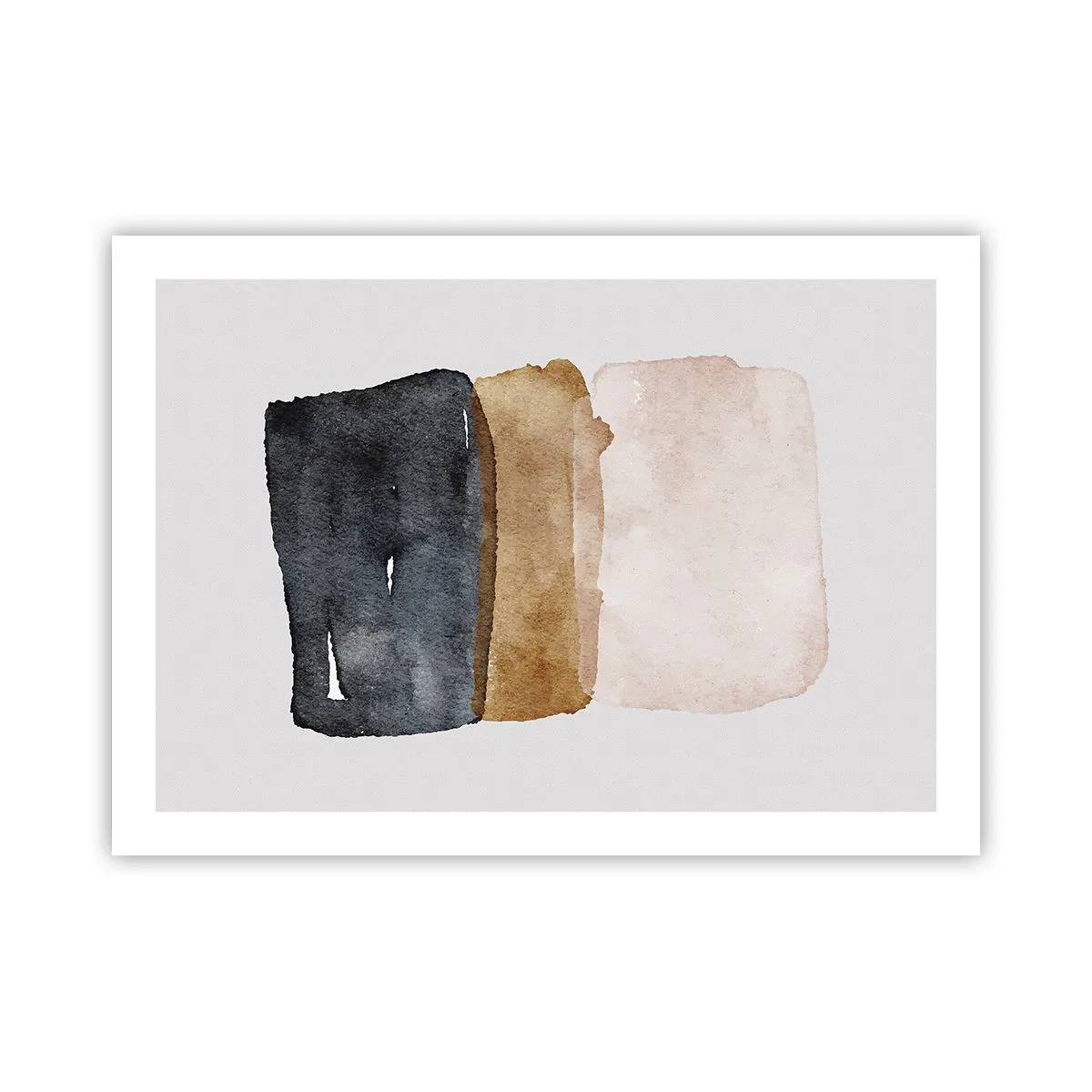 Plakat - Sammensætning af jordfarver - 70x50 cm