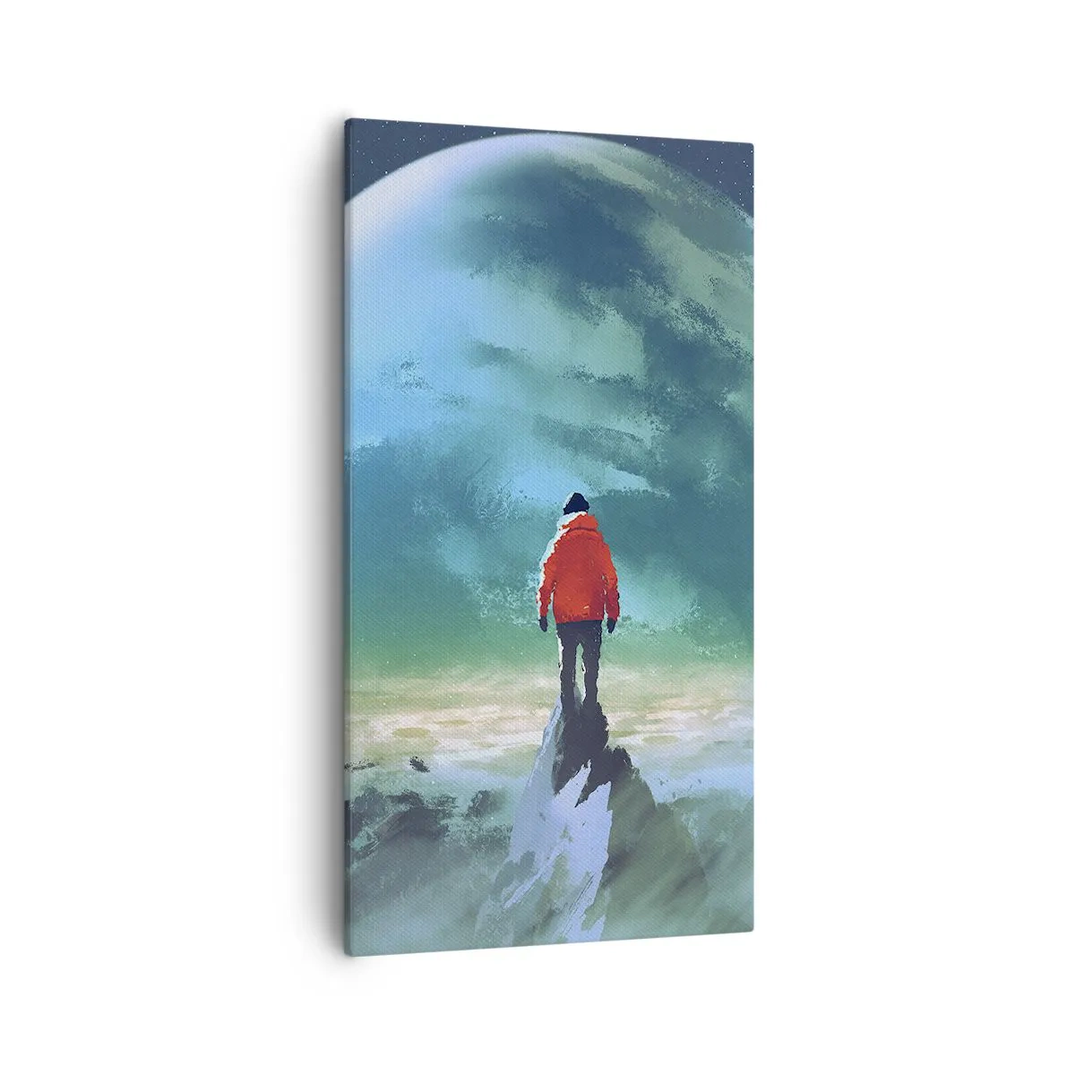 Lærredstryk - Billede på lærred - Opdageren af et nyt land - 55x100 cm