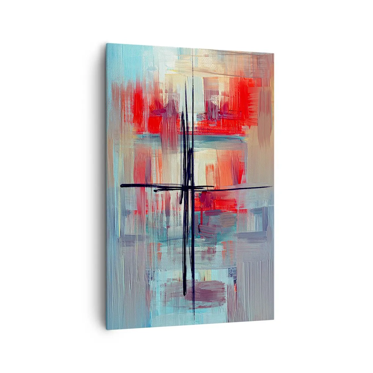 Lærredstryk - Billede på lærred - Landskab i en ukendt dimension - 80x120 cm