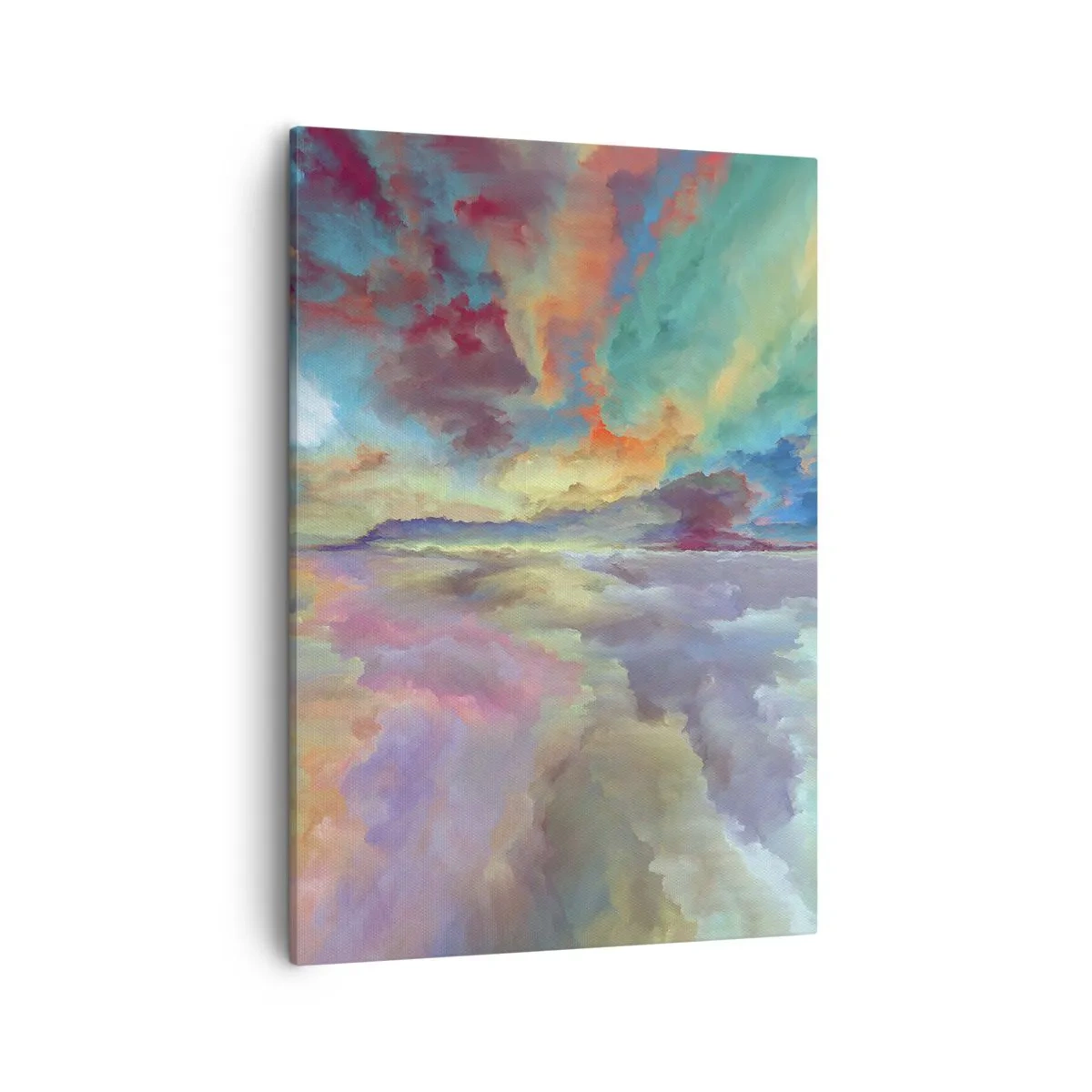 Lærredstryk - Billede på lærred - To himle - 50x70 cm