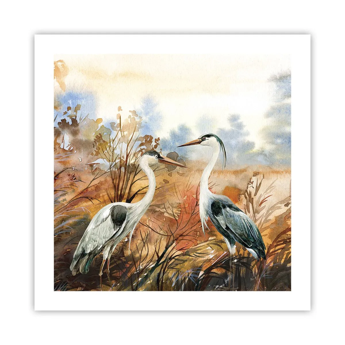Plakat - Hvor skal vi hen om efteråret? - 50x50 cm