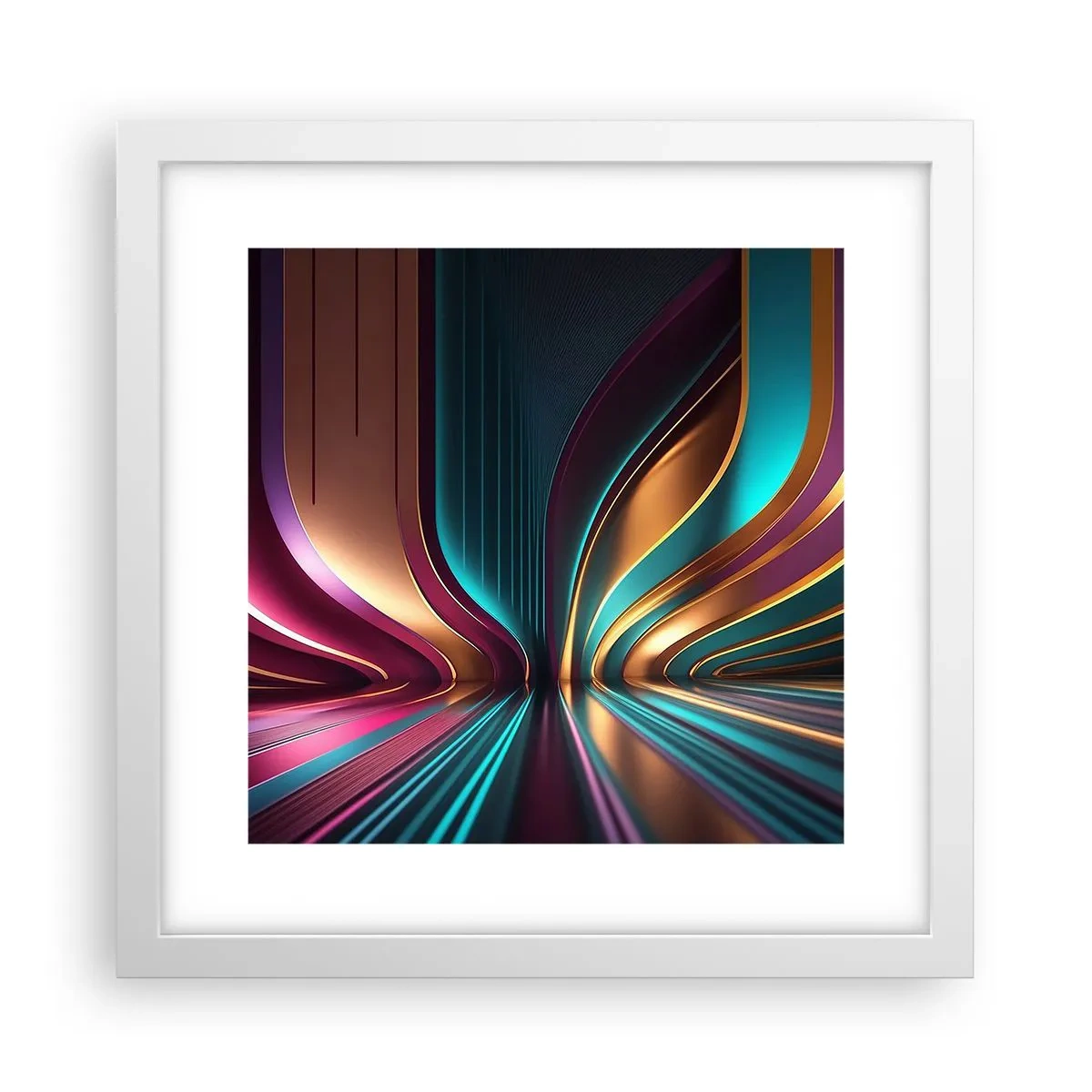 Plakat i hvid ramme - Lysets arkitektur - 30x30 cm