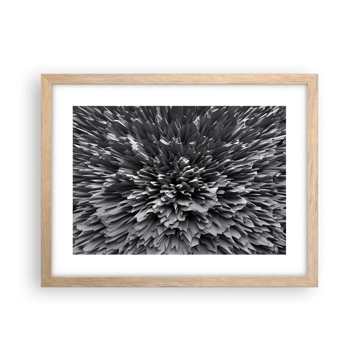 Plakat i ramme af lyst egetræ - Det kan ikke blive skarpere end dette - 40x30 cm