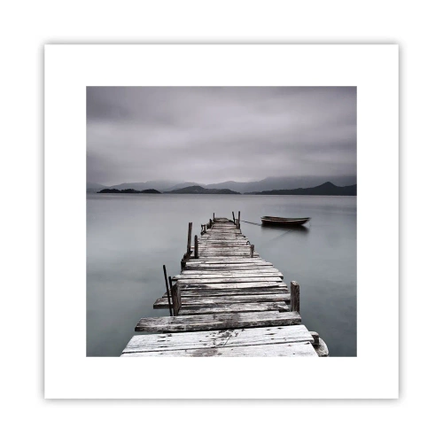 Plakat - Du kan tage af sted i morgen - 30x30 cm