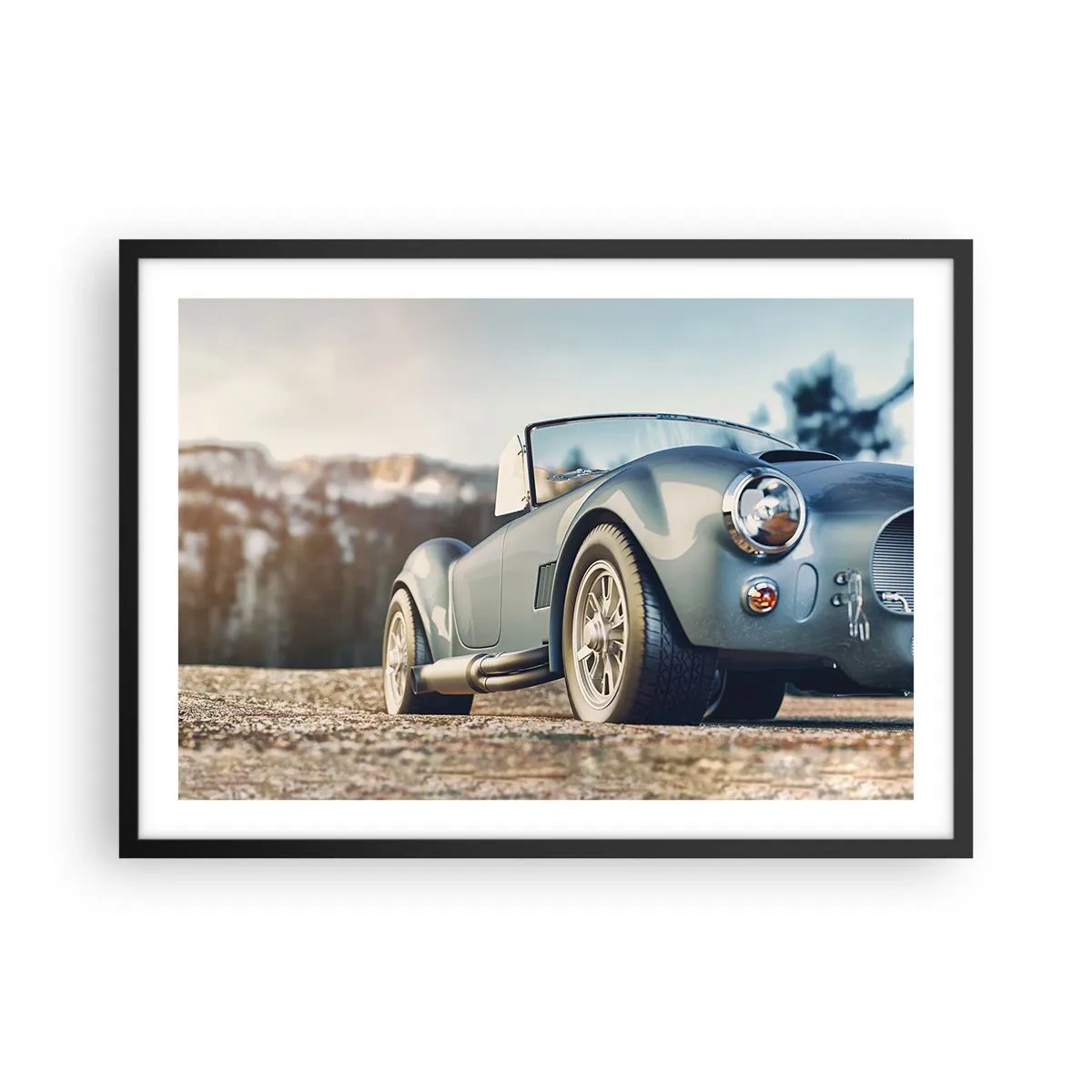 Plakat i sort ramme - Fordi stil betyder noget - 70x50 cm