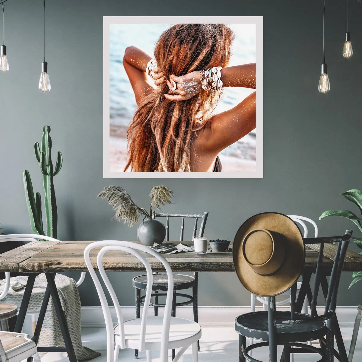 Plakat - Søster af vand og solskin - 30x30 cm