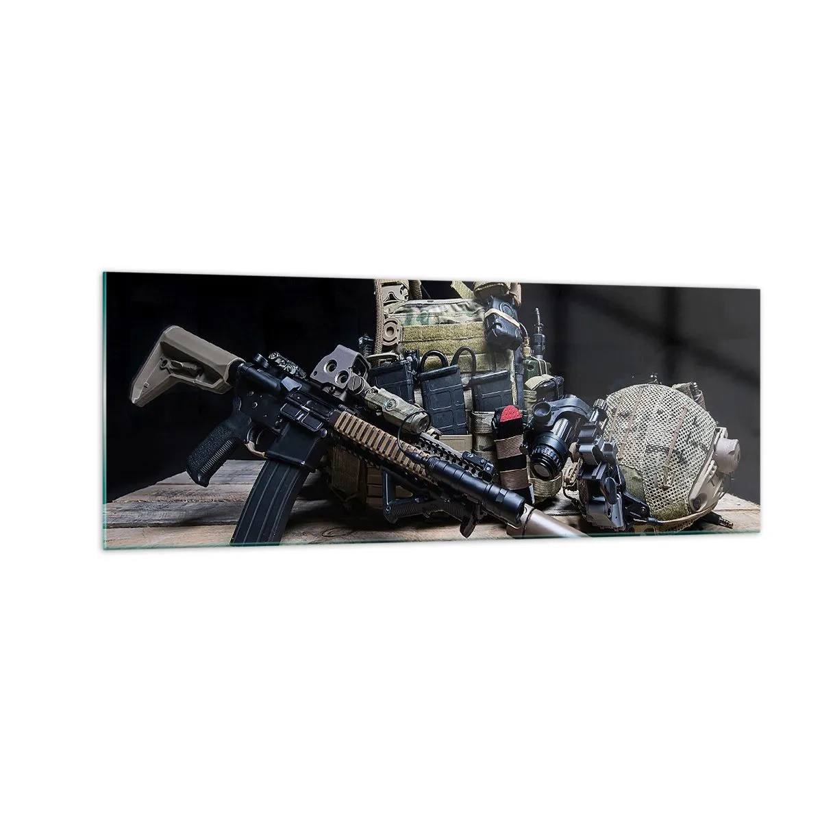 Billede på glas - Hvil! - 140x50 cm