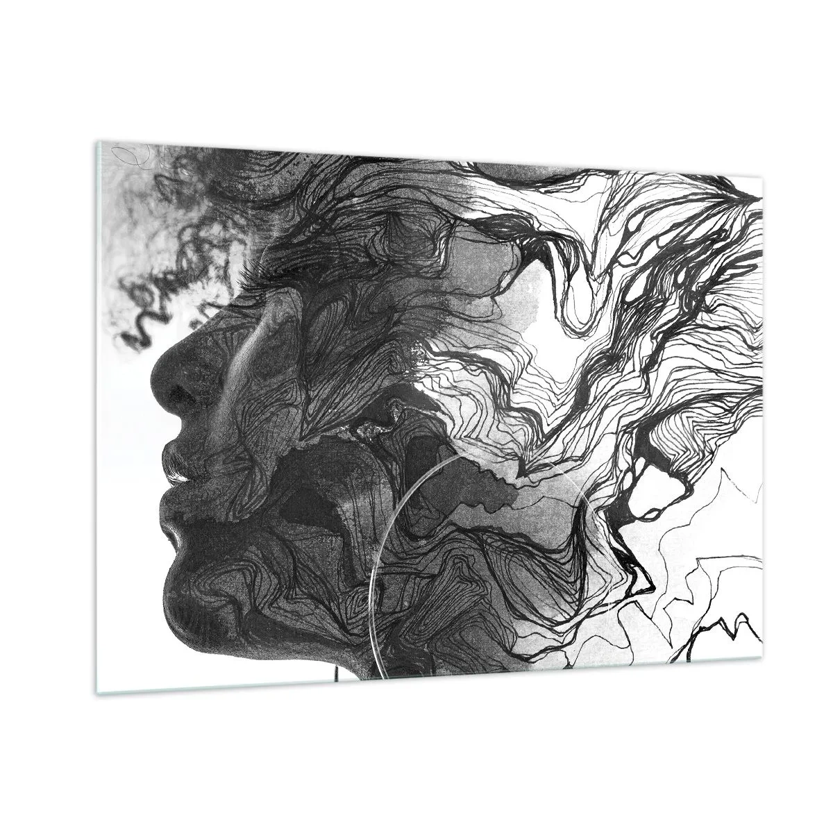 Billede på glas - Forviklet i drømme - 100x70 cm
