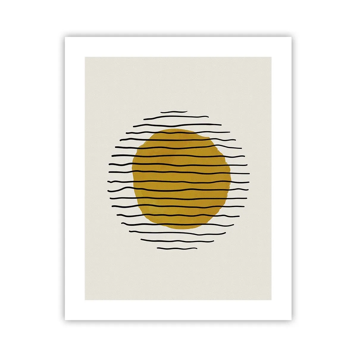 Plakat - Abstraktion, der skælver af varme - 40x50 cm