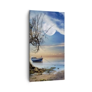 Lærredstryk - Billede på lærred - Er dette enden eller begyndelsen? - 55x100 cm