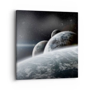 Lærredstryk - Billede på lærred - Sfærernes kosmiske musik - 40x40 cm