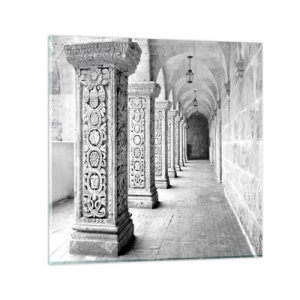 Billede på glas - Og hvor går det hen...? - 30x30 cm