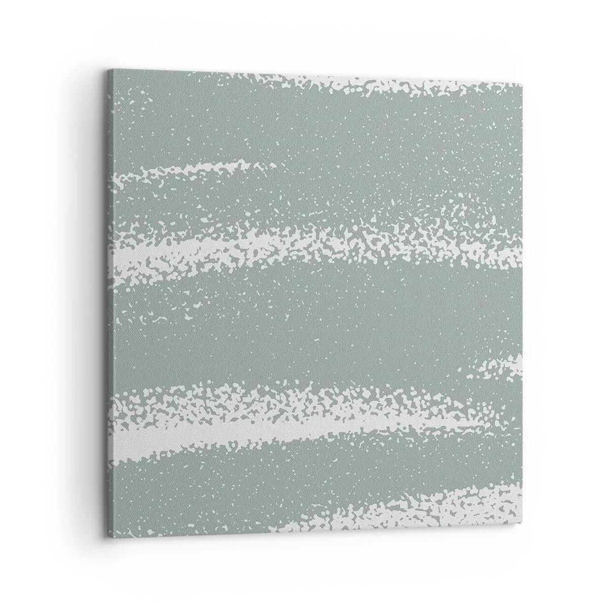 Lærredstryk - Billede på lærred - Abstraktion i vinterstemning - 60x60 cm