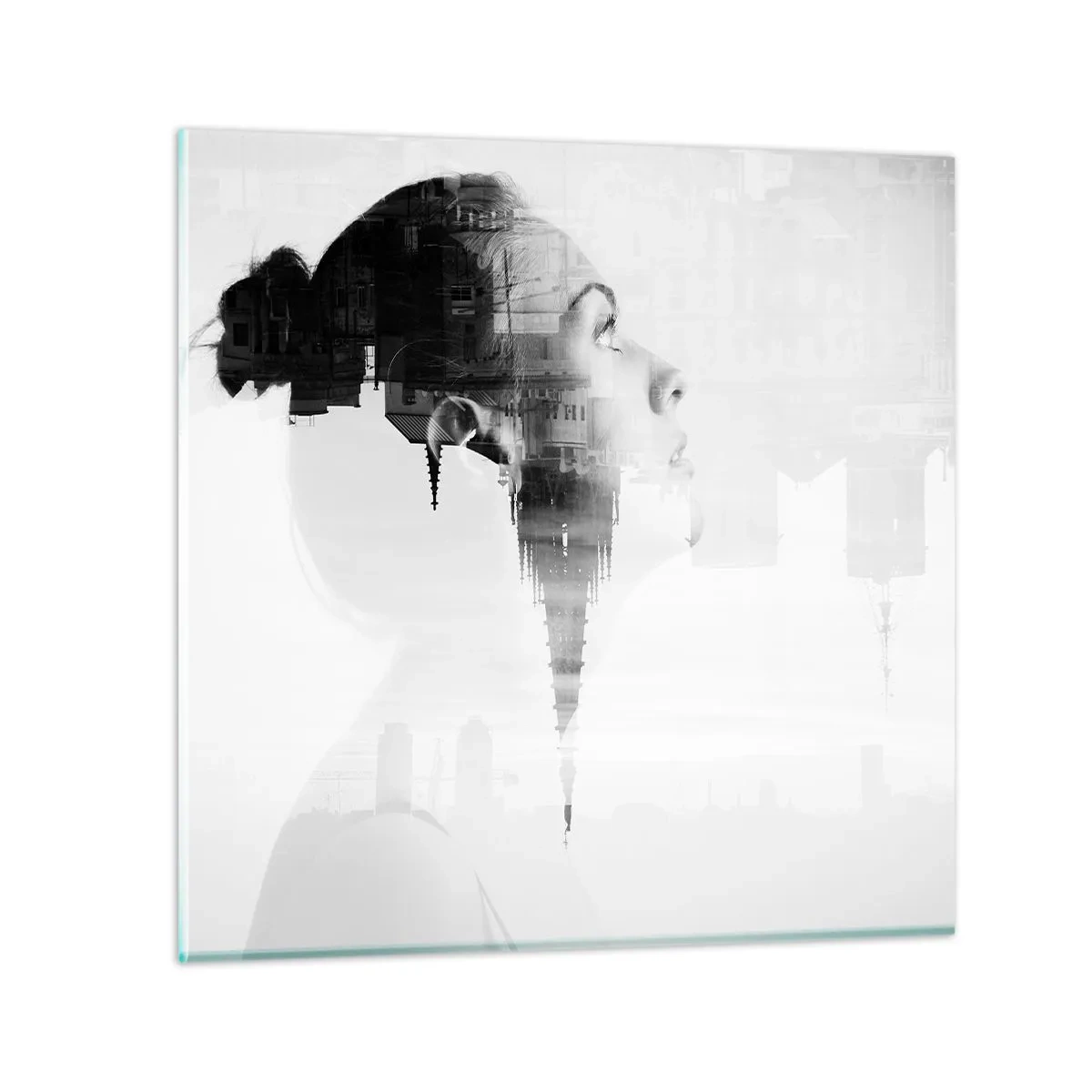 Billede på glas - På begge sider af glasset - 50x50 cm