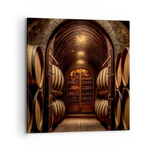 Lærredstryk - Billede på lærred - Atmosfærisk kælder - 70x70 cm