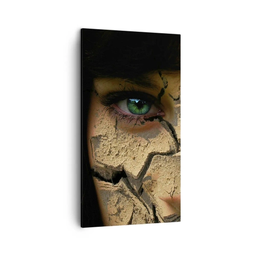 Lærredstryk - Billede på lærred - Glæde og rædsel på samme tid - 45x80 cm