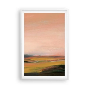 Plakat i hvid ramme - I lyserøde toner - 61x91 cm