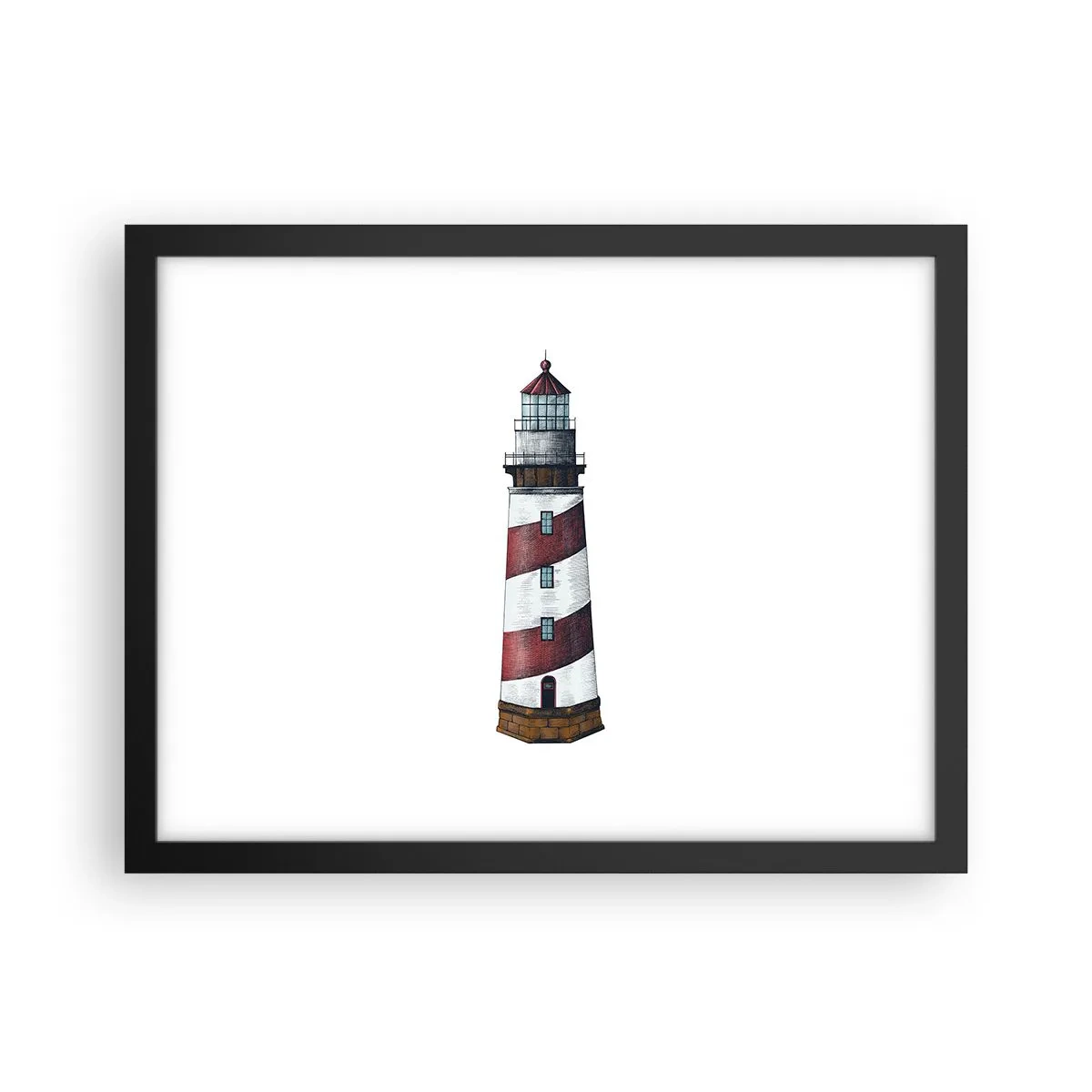 Plakat i sort ramme - Altid på vagt - 40x30 cm