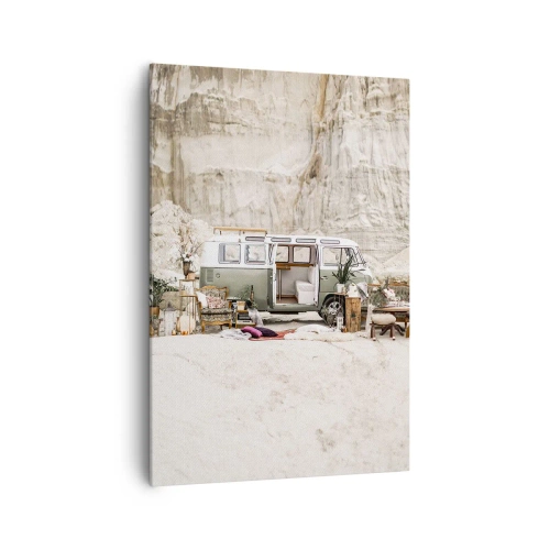 Lærredstryk - Billede på lærred - Tid til at starte rejsen - 70x100 cm