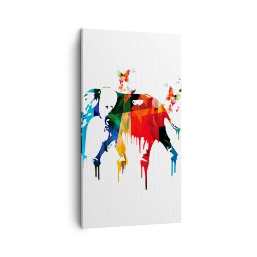 Lærredstryk - Billede på lærred - Alle kan danse - 45x80 cm