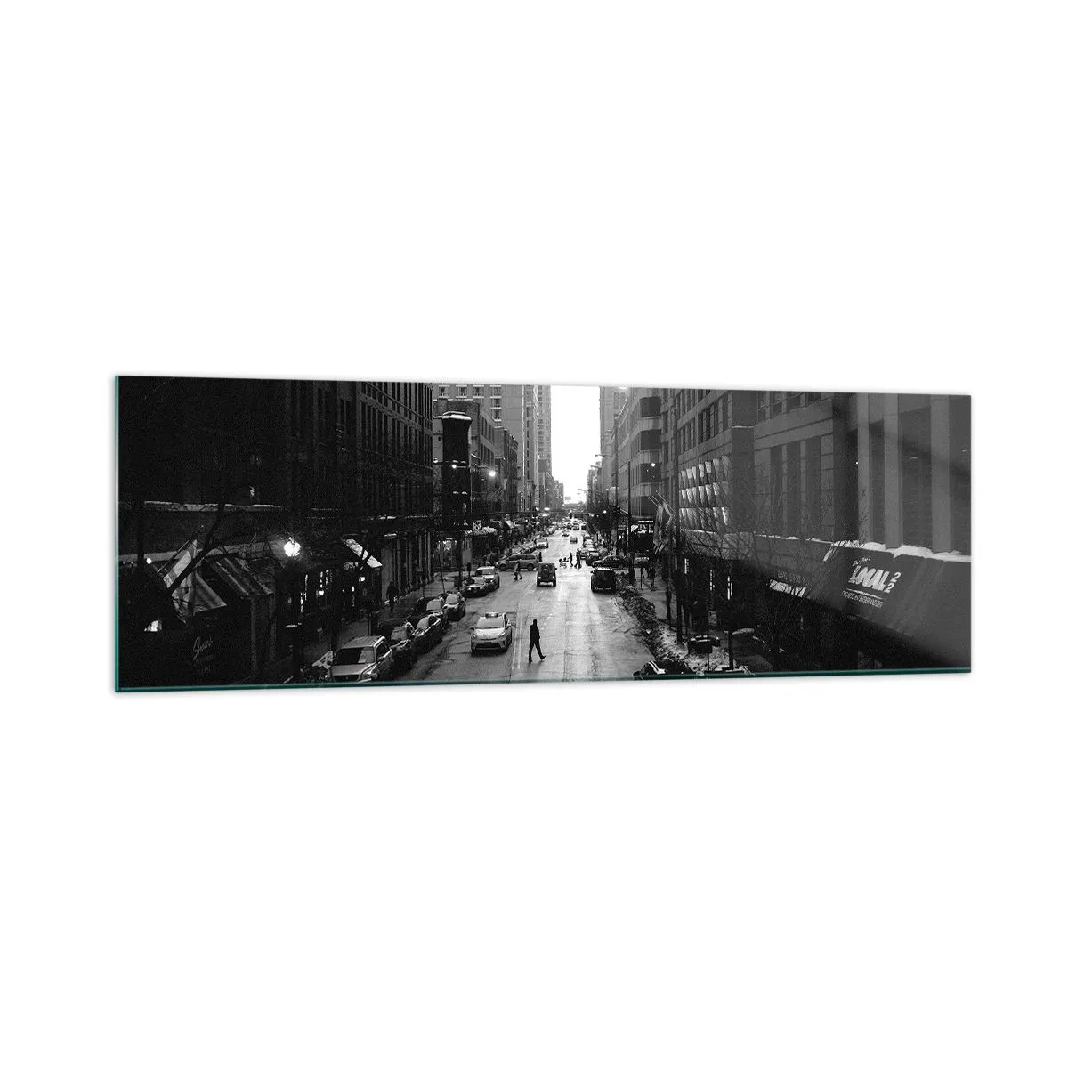 Billede på glas - Endnu en dag som hver dag - 160x50 cm