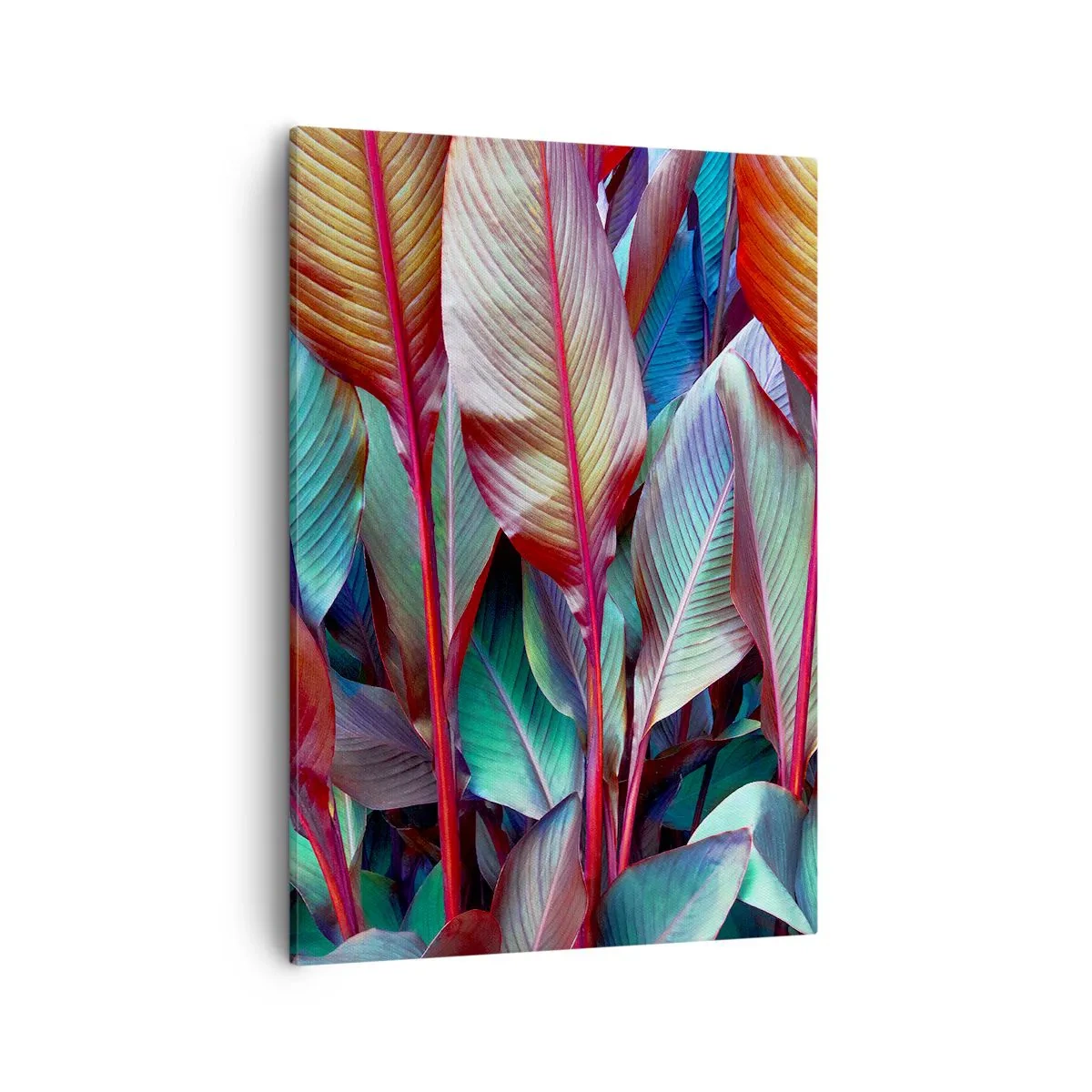 Lærredstryk - Billede på lærred - Farverigt krat - 50x70 cm