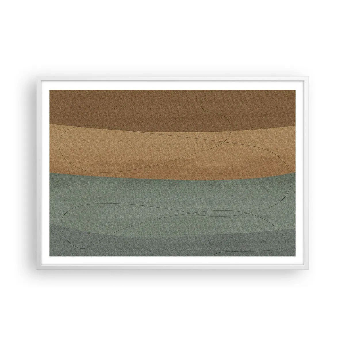 Plakat i hvid ramme - Vandret sammensætning - 100x70 cm