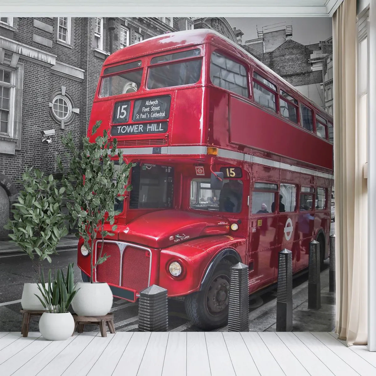 Fototapet Premium Canvas - Altid det samme - By, London, Arkitektur - 200x140 cm