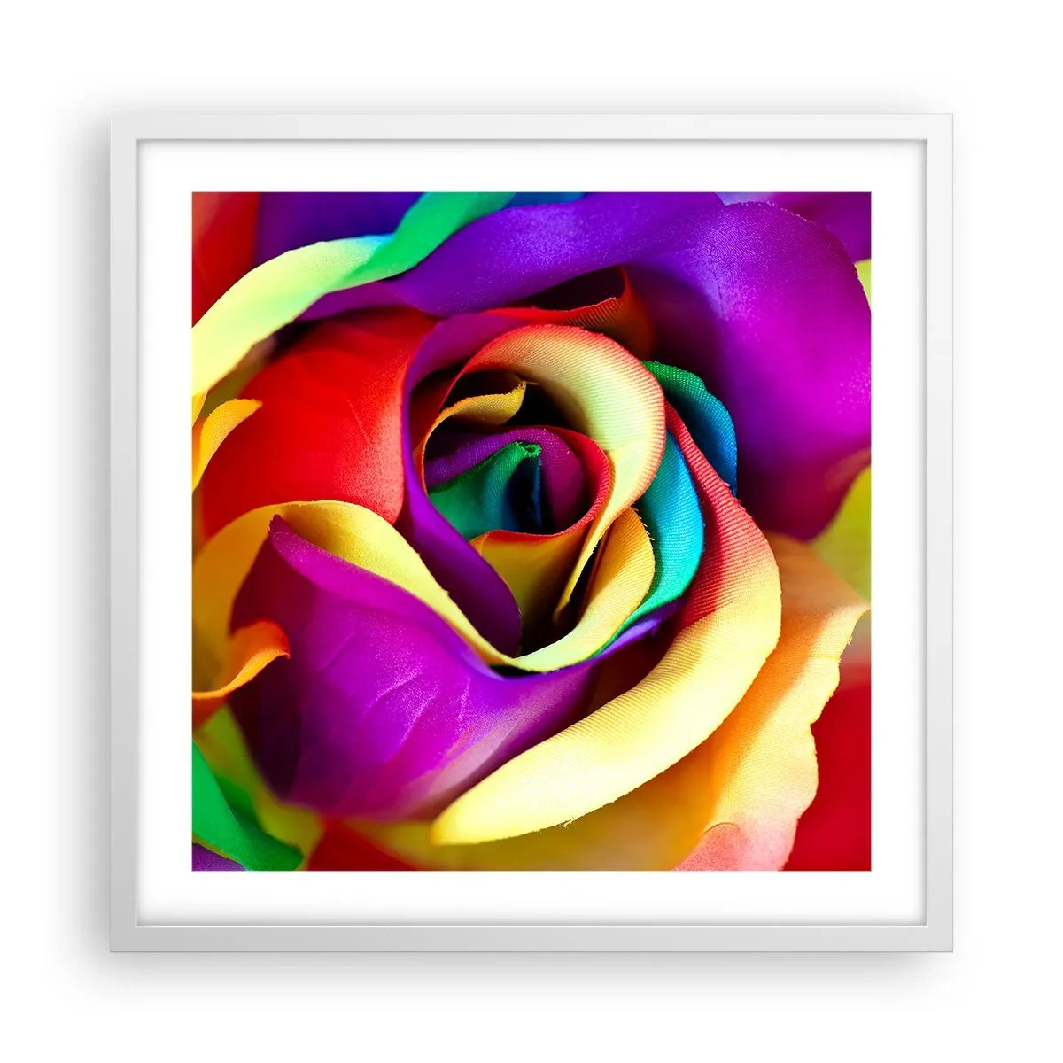 Plakat i hvid ramme - Dette er umuligt - 50x50 cm