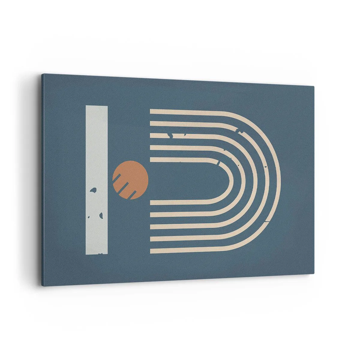 Lærredstryk - Billede på lærred - Geometri på granatæble - 120x80 cm