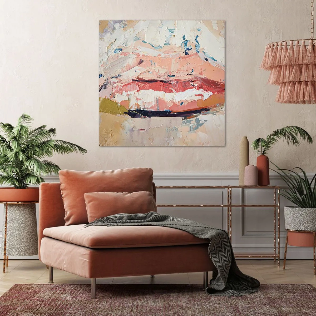 Lærredstryk - Billede på lærred - Vækker sanserne - 40x40 cm