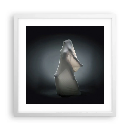 Plakat i hvid ramme - Skjulte begær - 40x40 cm