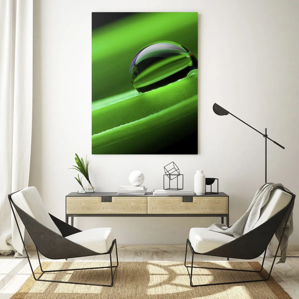 Billede på glas - Livet på tæt hold - 80x120 cm