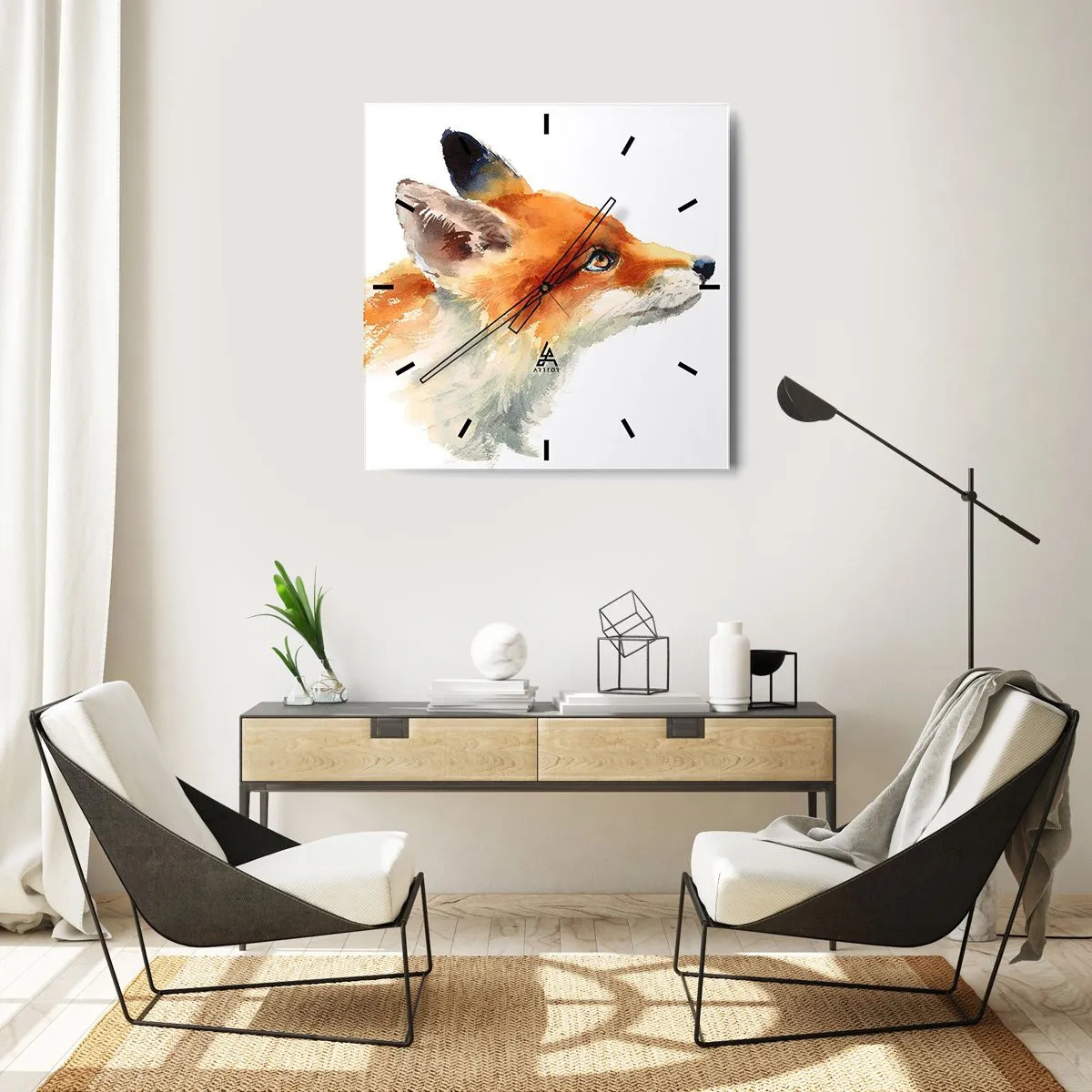 Vægur, Uret - Man kan aldrig være for forsigtig - 40x40 cm