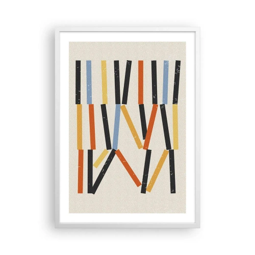 Plakat i hvid ramme - Vandret komposition - 50x70 cm