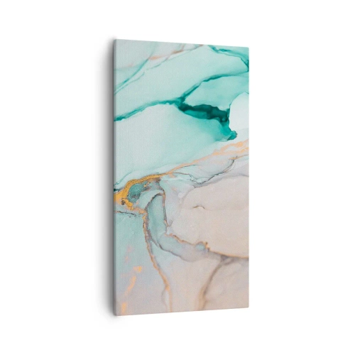 Lærredstryk - Billede på lærred - Dans af former og farver - 55x100 cm