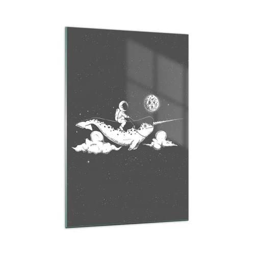 Billede på glas - Rumrytter - 70x100 cm