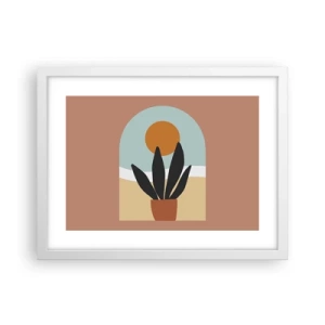 Plakat i hvid ramme - Små glæder - 40x30 cm