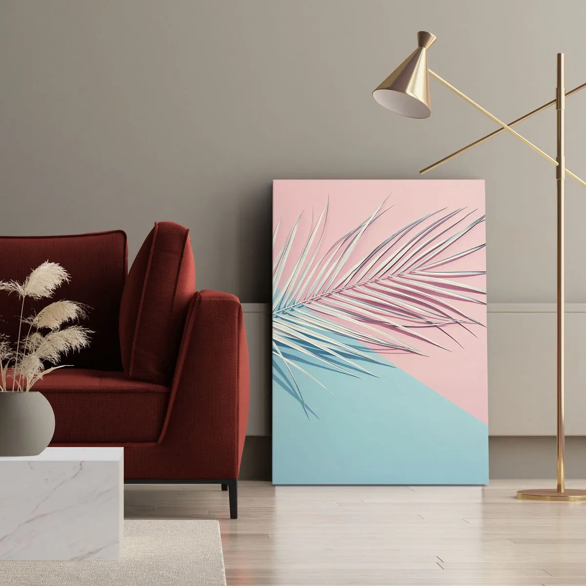 Lærredstryk - Billede på lærred - Tropisk indtryk - 80x120 cm