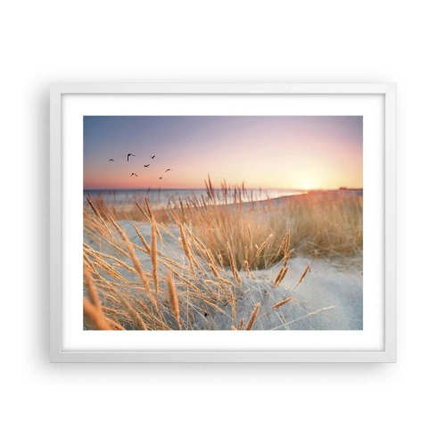 Plakat i hvid ramme - Baltisk vuggevise - 50x40 cm