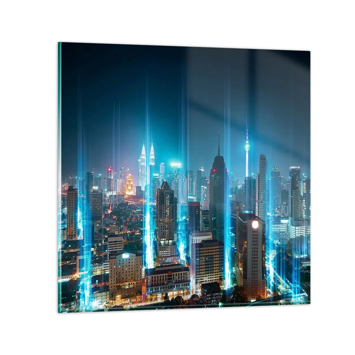 Billede på glas - Berlin til himlen - 30x30 cm