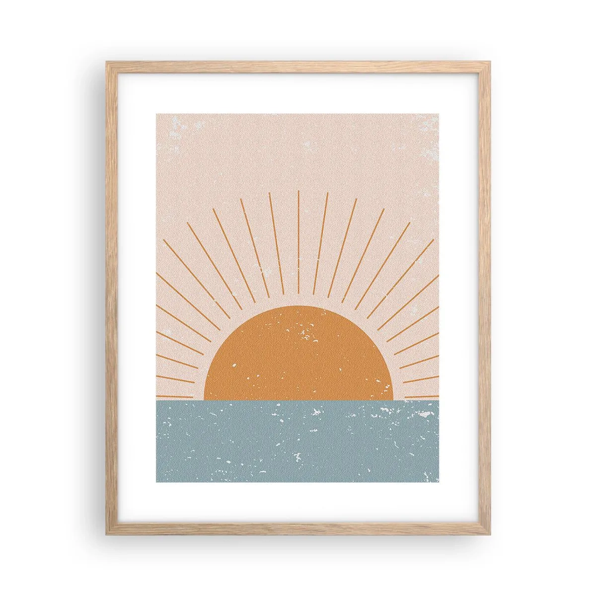 Plakat i ramme af lyst egetræ - Et dagligt mirakel - 40x50 cm