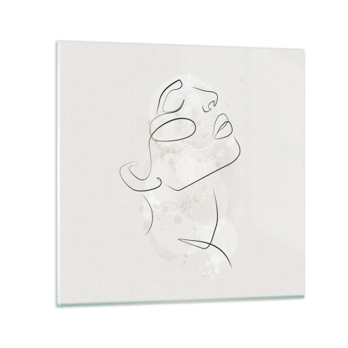 Billede på glas - Skitse af drømmen - 50x50 cm