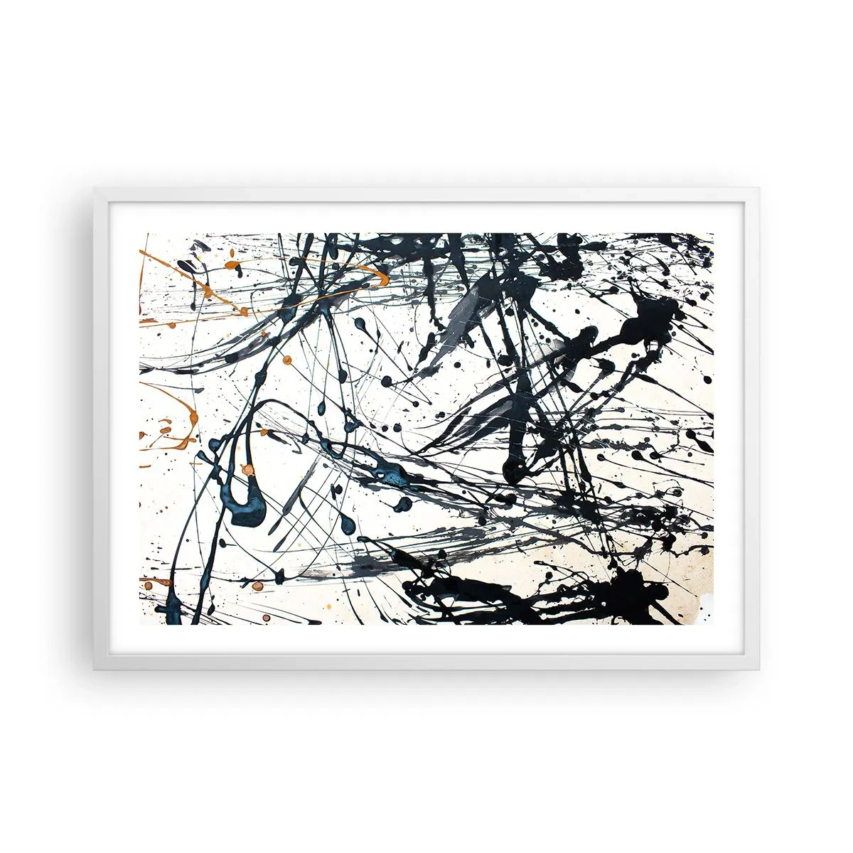Plakat i hvid ramme - Med eller uden fornuft? - 70x50 cm